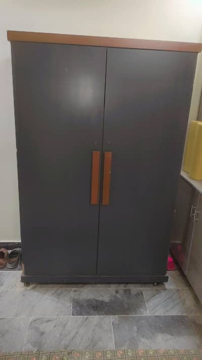 Used 2-Door Wooden Cupboard / Wardrobe for Sale