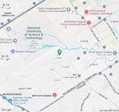 CDA Sector I-12/3(25*50) Corner Extra Land Plot For Sale
