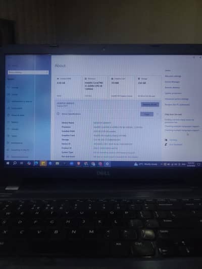 Dell desktop i5 4th generation, 8 gb ram 256 SSD plus