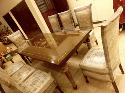 Pure Sheesham Premium Dining Table 8 Seater with Urgent Sales
