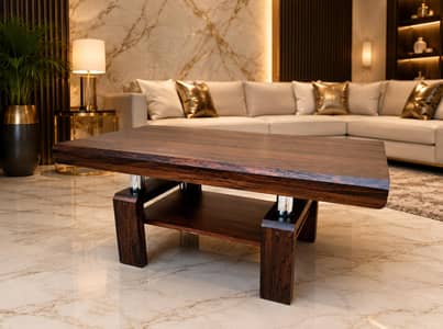 Premium Sheesham Wood Center Table - Modern Design