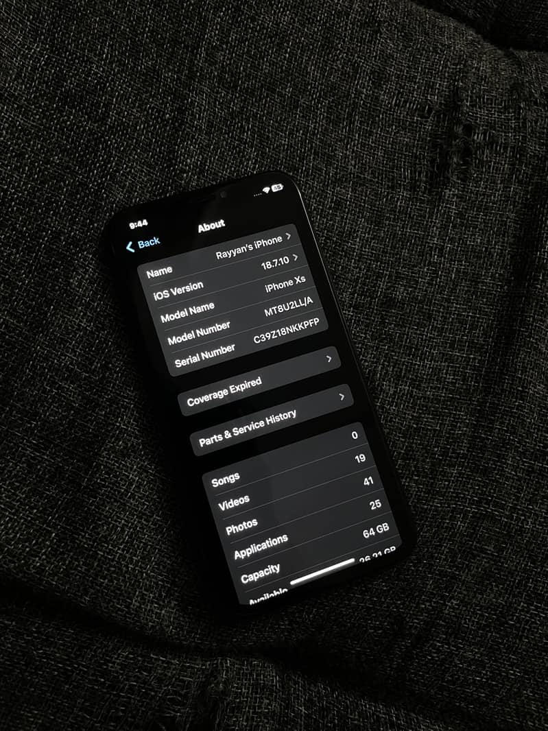 Apple iPhone XS 5