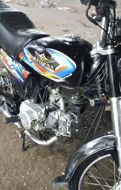 Super Power 70cc Bike – Black – Neat Condition – For Sale