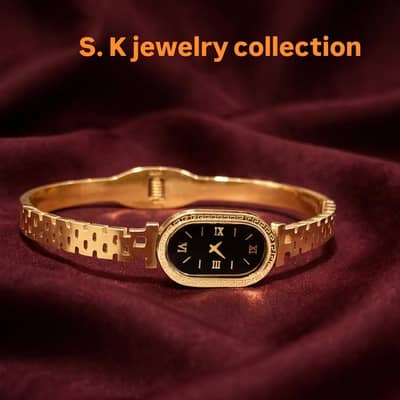 Golden watch style handcuff/bracelet