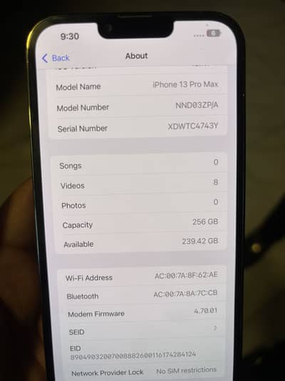 Apple iPhone 13 Pro Max PTA APROVD for sale