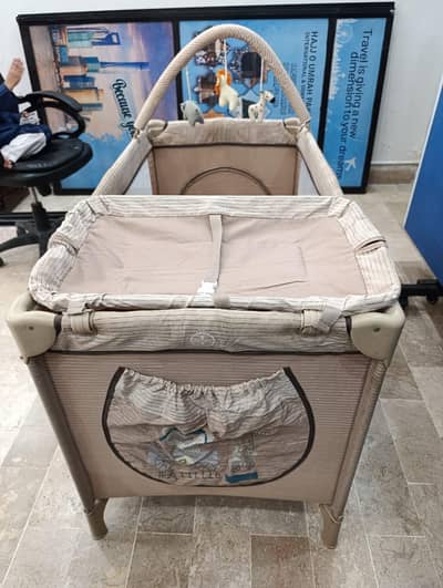 Bebe Royal Baby Cot / Playpen with Wheels & Accessories