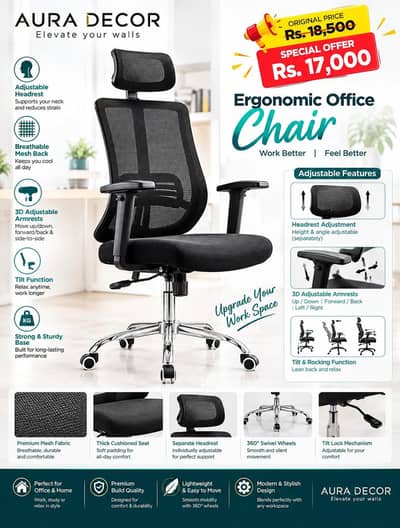 Executive Chairs, Computer and Study Chairs for Office and home use