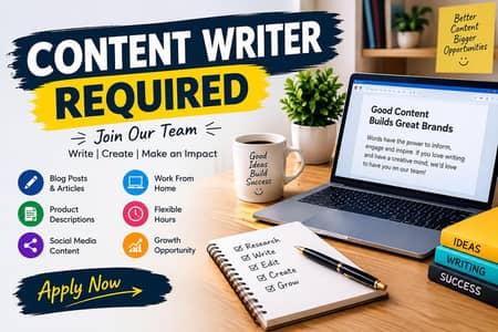 Content Writer – Hindi/Urdu & English