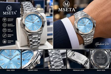 MSETA Premium Men’s Watch | Stylish Quartz Watch Description