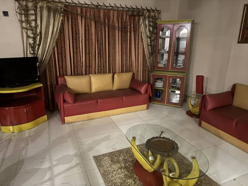 leather 6 six seater sofa set 0