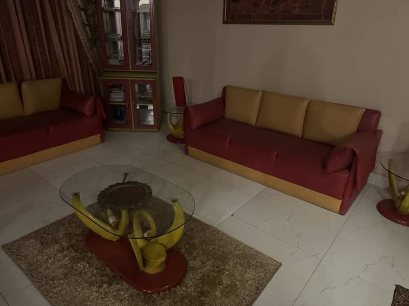 leather 6 six seater sofa set 1