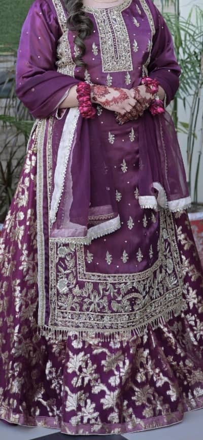 Heavy embroidered dress |Luxury Wedding & Party Wear