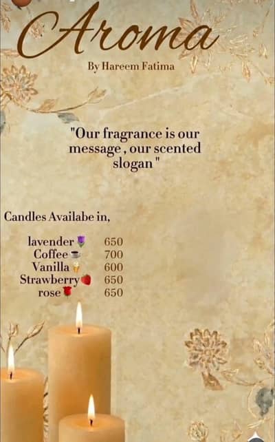Premium scented candles