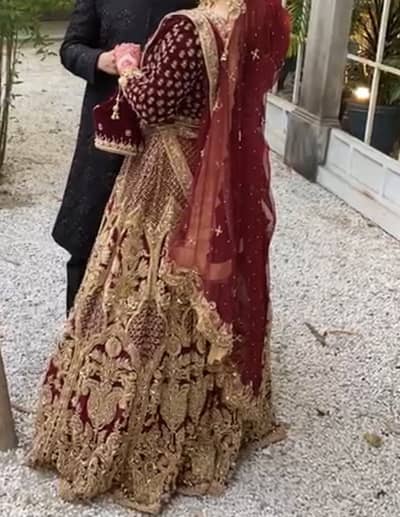 Libas e khas designer lehenga barat sale