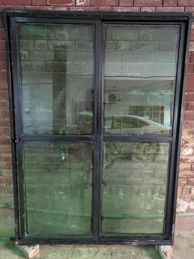 heavy metal door and window