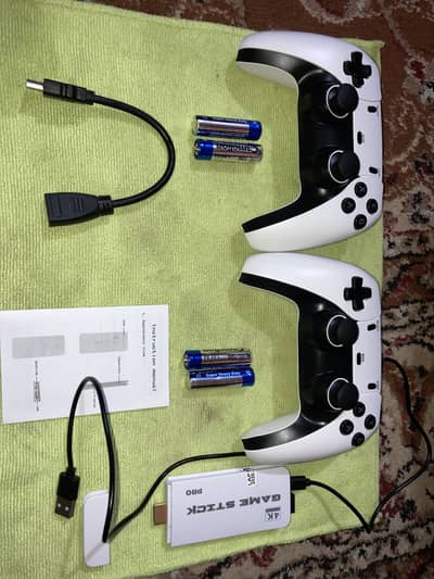 M15 gaming stick with two wireless controllers 1 week used h