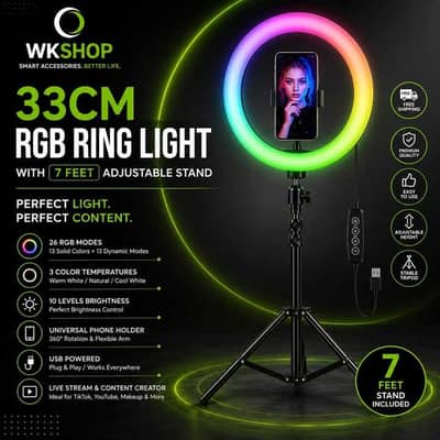 RGB light tripod for tiktok live. . .