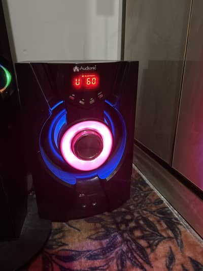 RB 110 audionic subwoofer speakers  with box and user manual