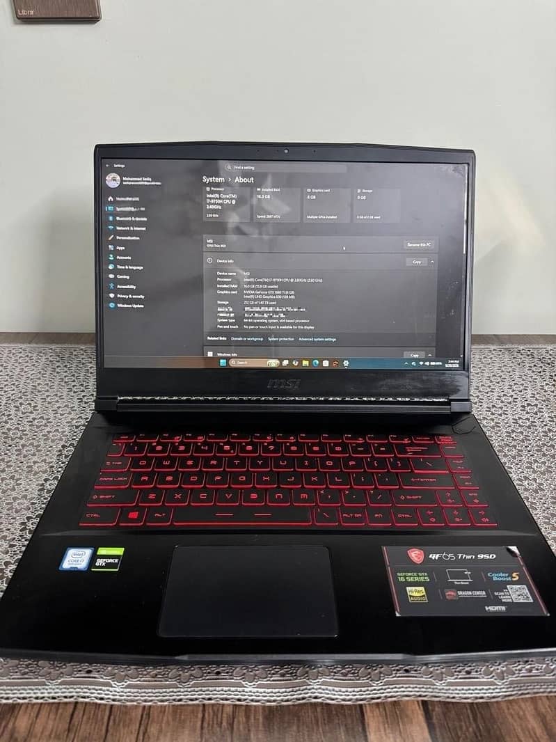 MSI GF65 Thin 2