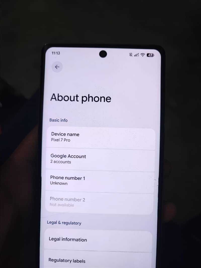 Google Pixel 7 Pro 4