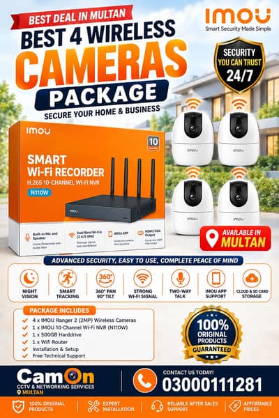 iP Wireless Camers System ( Without Wire)