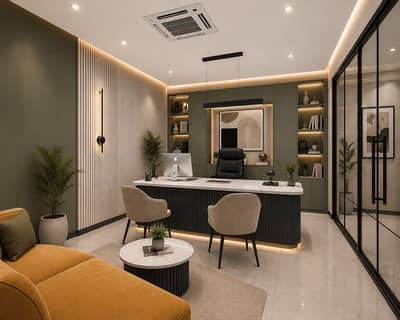 office design. home interior design. molding wall. media wall. parlor