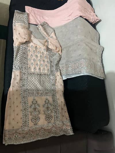3pice chiffon dress