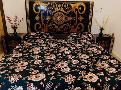 urgent sale bed black color