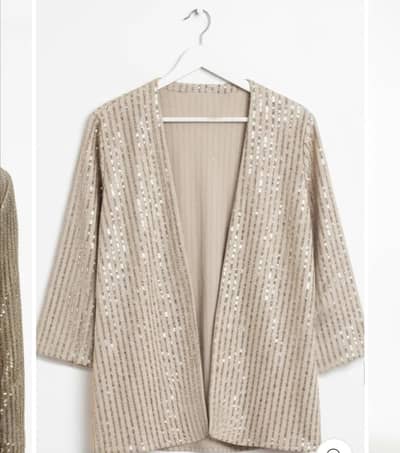 sequin shrug
