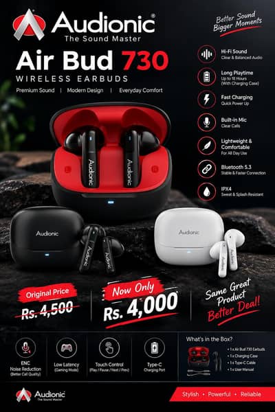 Airbud 730 ENC Wireless Earbuds