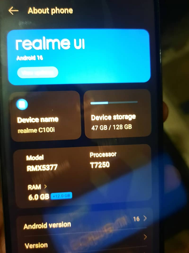 Realme c100i 9