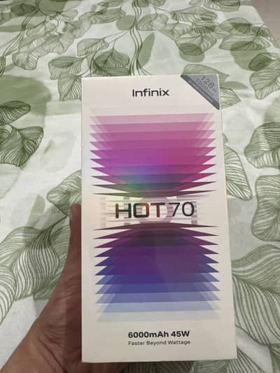 Infinix hot 70 Non Active 6GB Ram 128GB Box pack