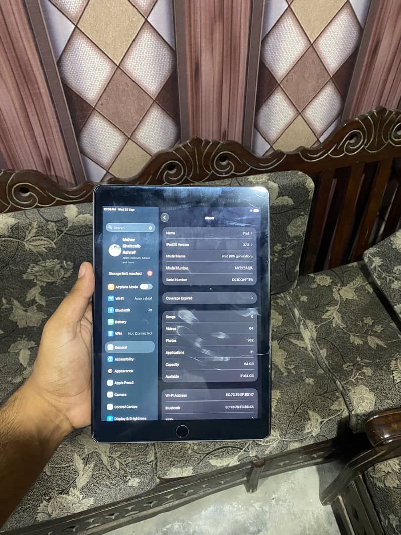 iPad 9th generation wifi 4