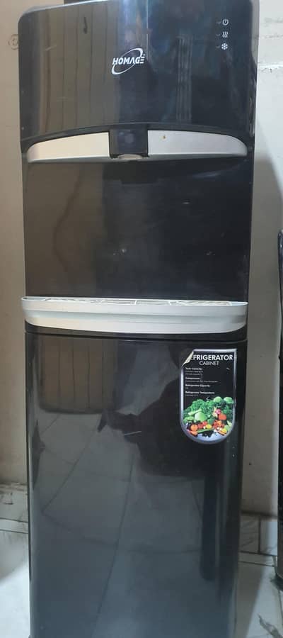 homage water dispenser with refrigerator