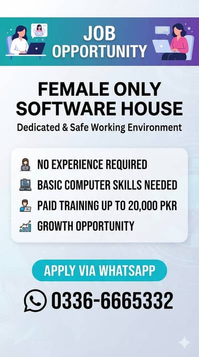 FEMALE only Candidates Required for SEO in an inhouse style office