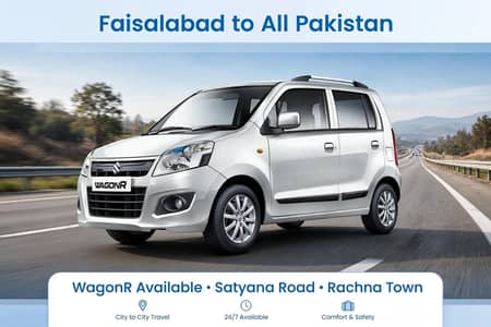 WagonR For Rent Self Drive Faisalabad - Satiana Road