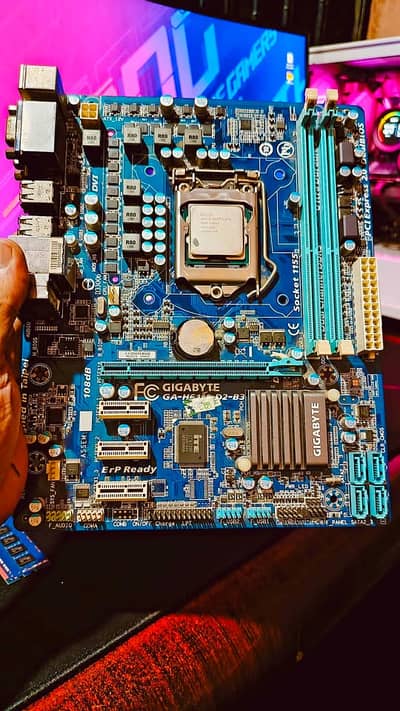 Core i7 3770 3rd gen with gigabyte h61m-d2 motherboard