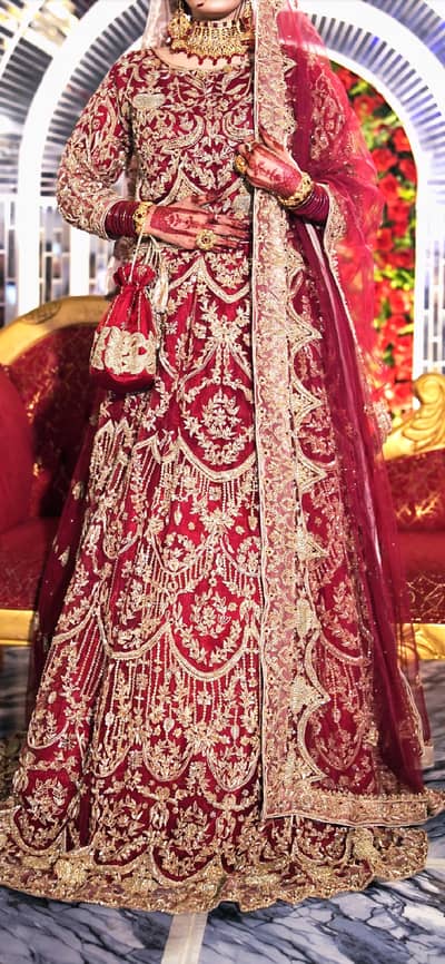 Bridal Lehenga / Barat Dress /  Short kurti with lehnga