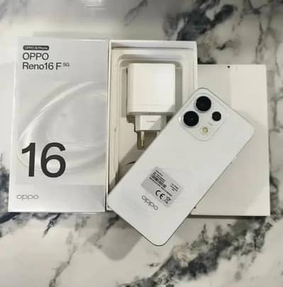 OPPO Reno 16f white color