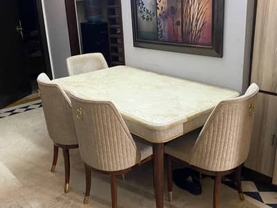 6 seater dining table fabric