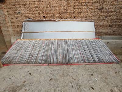 URGENT SALE bamboo shed roof 8x16 feet 2 piece double tarpal