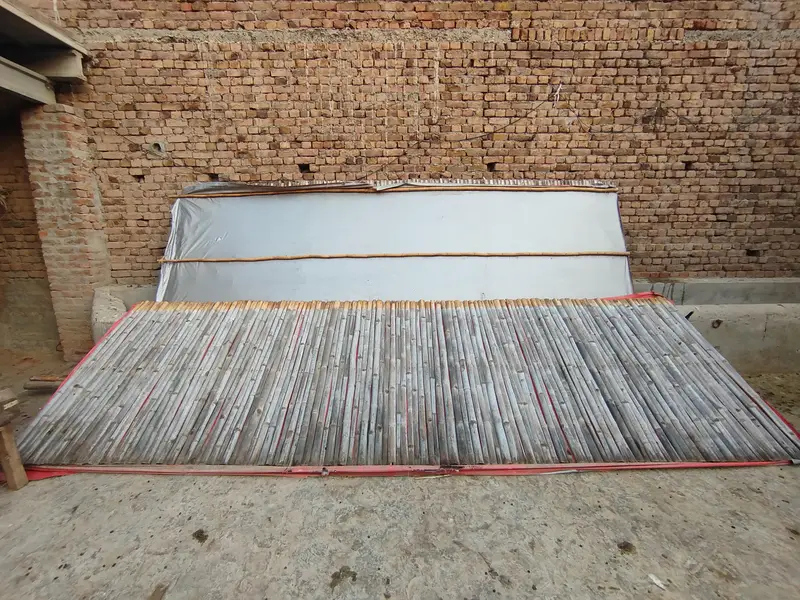 URGENT SALE bamboo shed roof 8x16 feet 2 piece double tarpal — photo 7