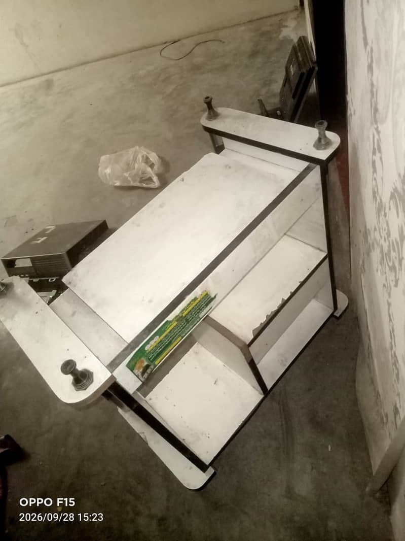 Study & Computer Table with Glass Top 1