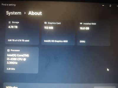 Core i5 4590 16Gb Ram 256Gb SSD
