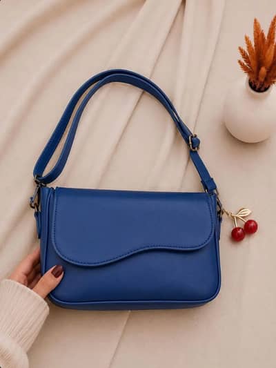 Women's Leather Plain Shoulder Bag