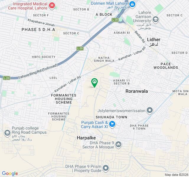 PRISM B block TOP location plot one kanal plot 0