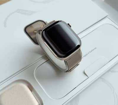 Apple Watch Series 10 Gold Titanium Stainless Steel 46mm Brand New