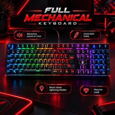 Full Mechanical Keyboard — Built for Gamers,