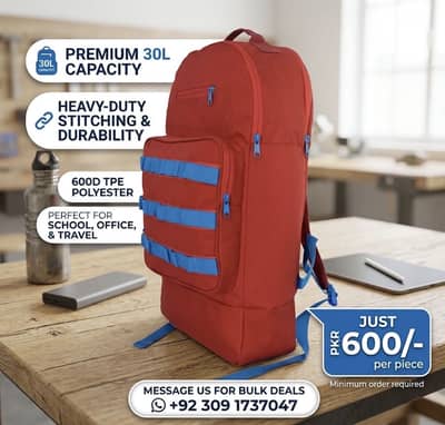 Tokyo Red Blue Backpack