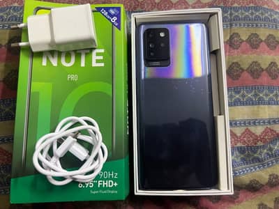 Infinix Note 10 Pro 8/128 Dual official approved with complete box